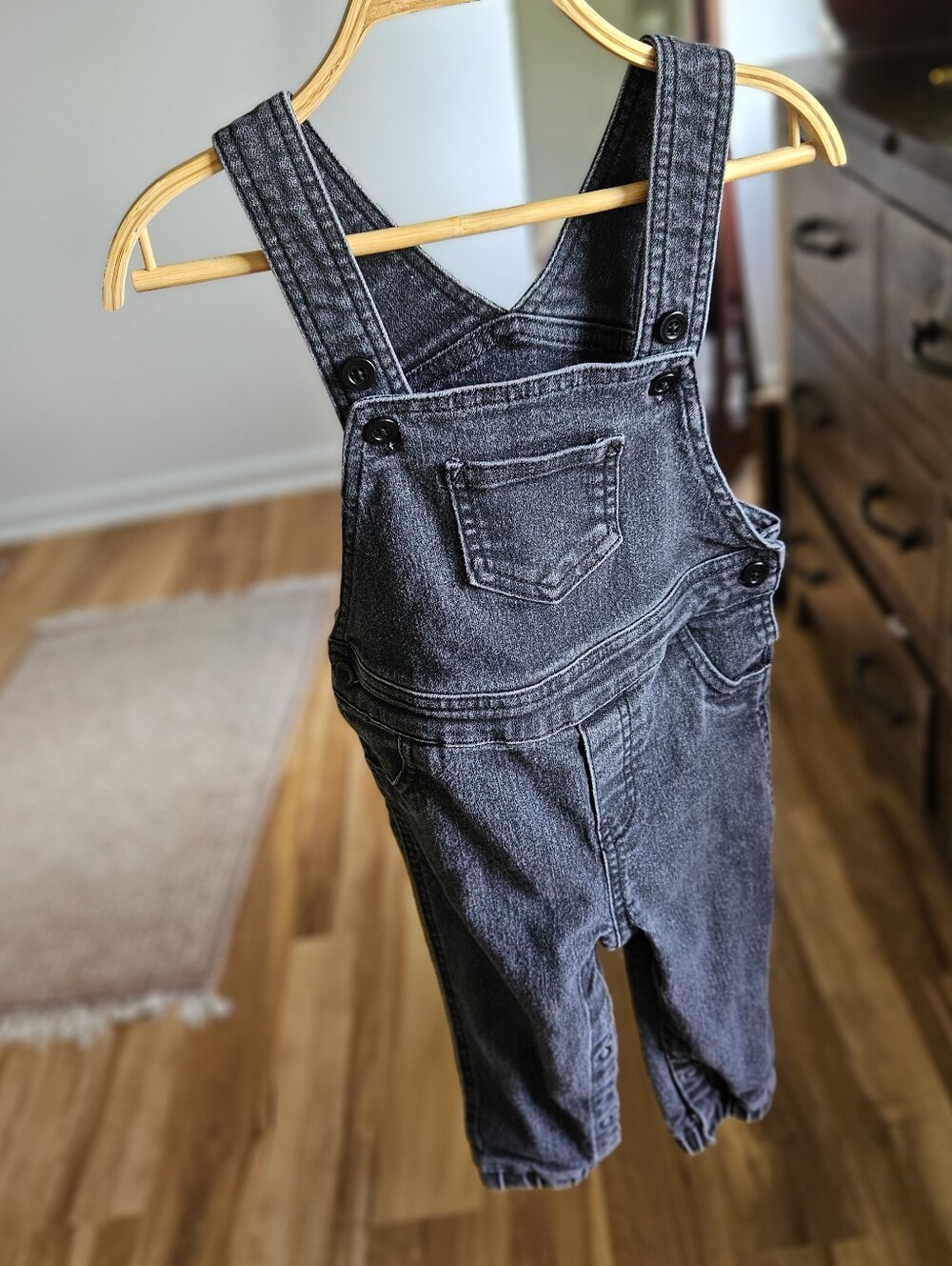 18 Month Charcoal Grey Jogger Overalls